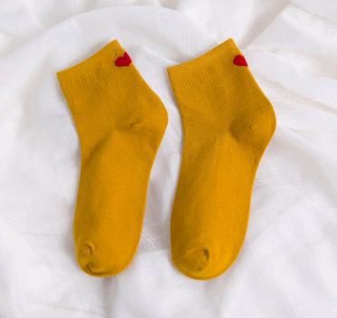 Cotton women's socks love heart socks