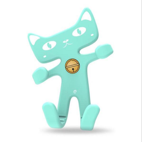 New car creative cartoon mobile phone bracket buckle silicone luckycar air outlet one-hand operation wholesale