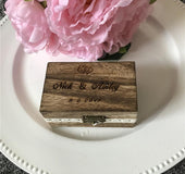 Custom wedding engagement ring box