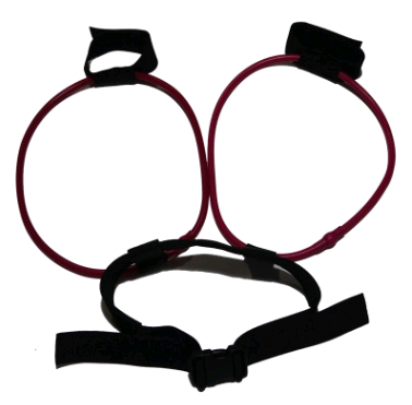 Leg muscle training rope