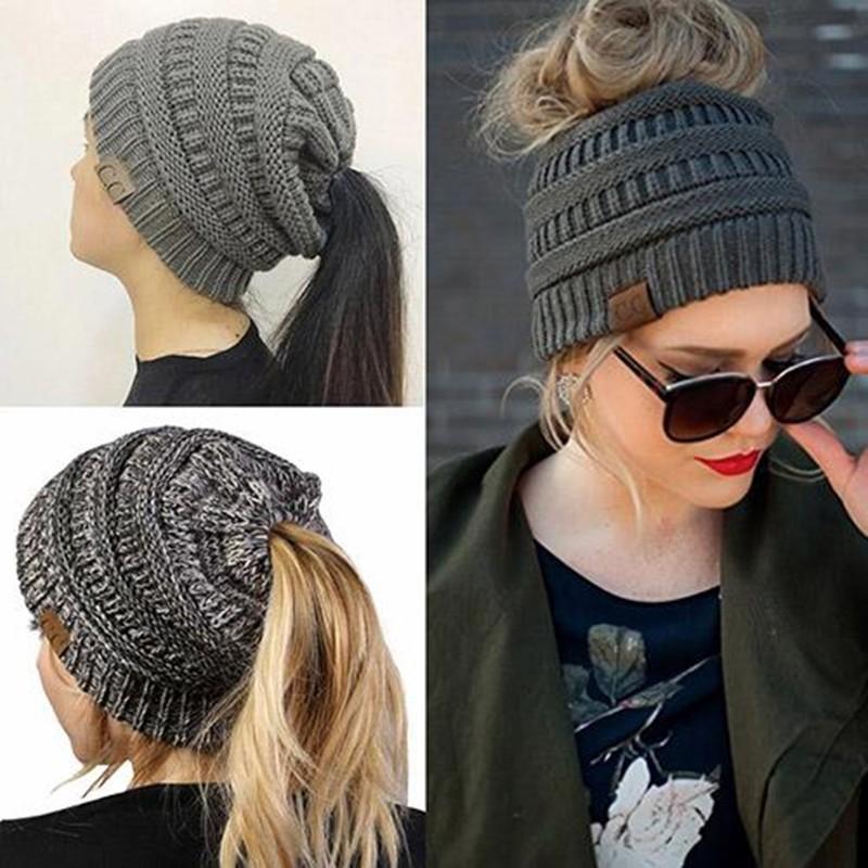 Messy Bun Beanie