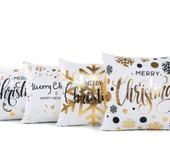 Bronzing exclusive Christmas pillowcase