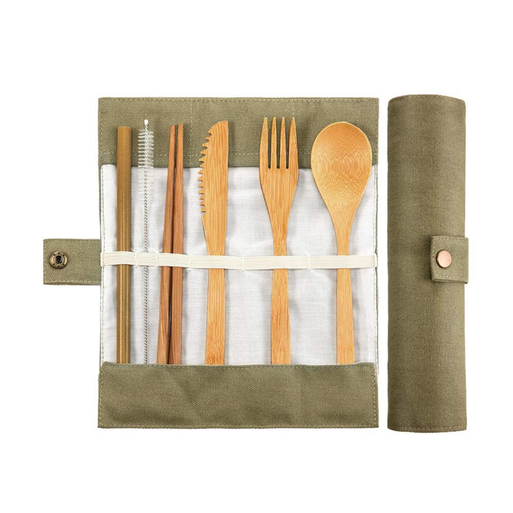 Bamboo cutlery set