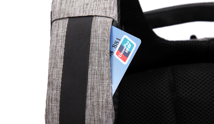 Ozuko new Oxford cloth backpack, fashion casual computer backpack, male creative USB rechargeable anti-theft Backpack