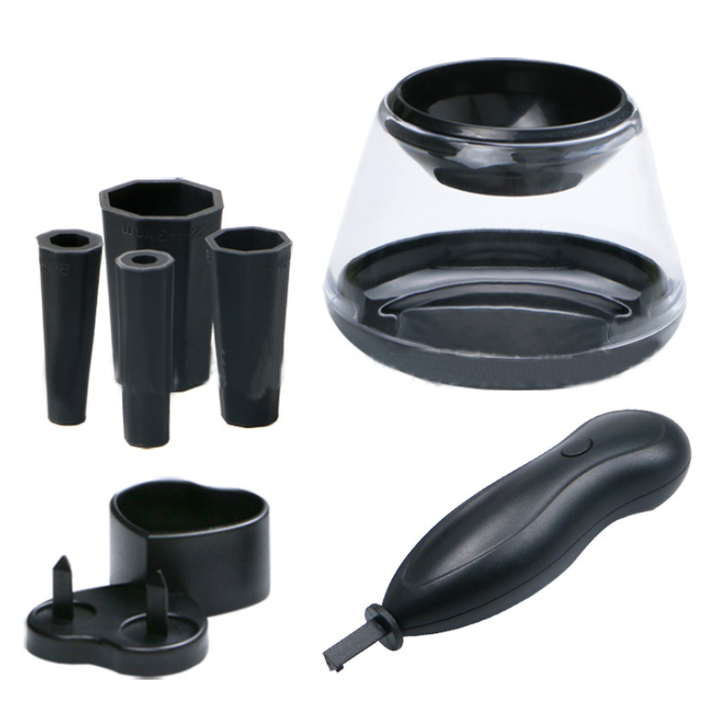 Set de limpiador de pinceles de maquillaje eléctrico