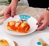 Christmas cartoon tray Santa Claus tableware snack plate pastry dish home disc dish plate