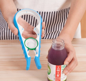 Creative multi-function four-in-one opener, labor-saving bottle opener, non-slip screw capper