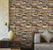 3D Wall Paper Brick Stone