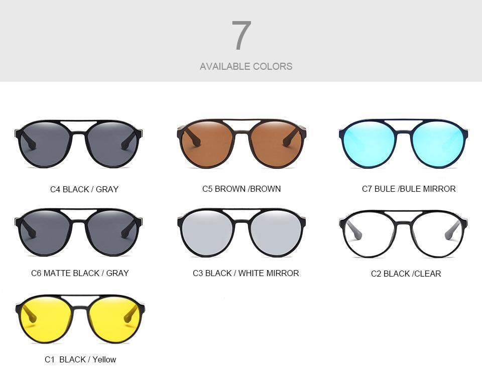 Trendy retro round sunglasses