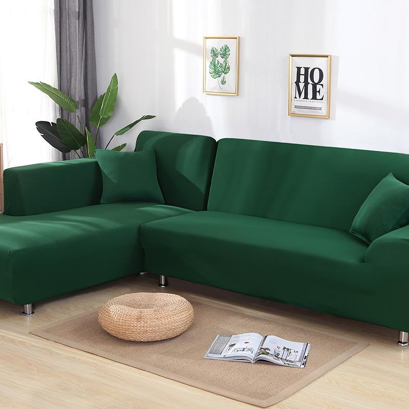 Tight Wrap Sofa Cover Elastic 2 Pieces Sofa Cover If L Style Piece Corner Sofa