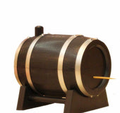 Featured creative barrel plastic toothpick container
