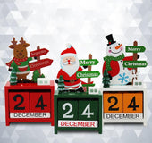 Christmas wooden calendar ornaments