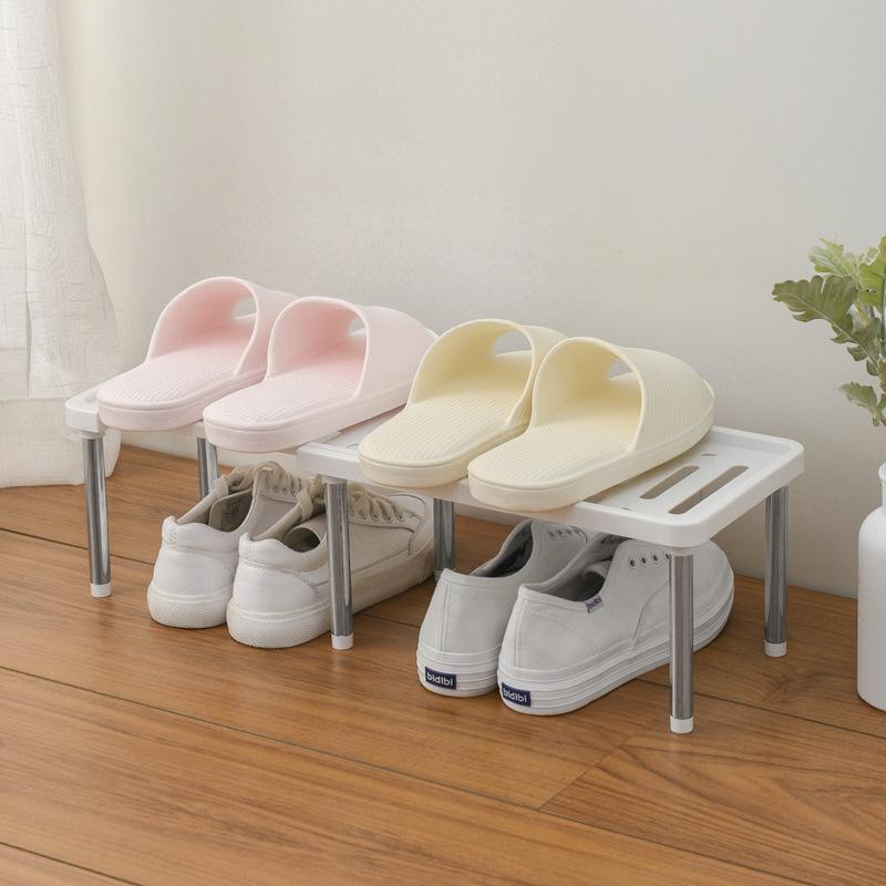 Telescopic cabinet layered shelf organizer