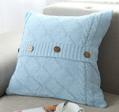 Cotton knitted car pillowcase