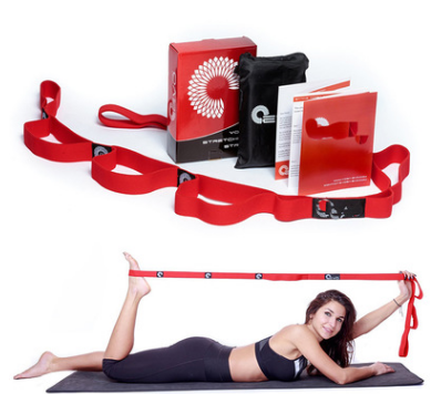 Yoga Stretch Strap Elasticity Yoga Strap with Multiple Grip Loops Hot Yoga Physical Therapy Greater Flexibility