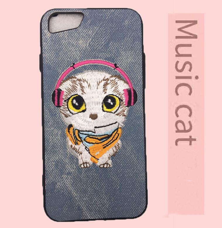 Dog Embroidery   Case  | IPhone   | Samsung