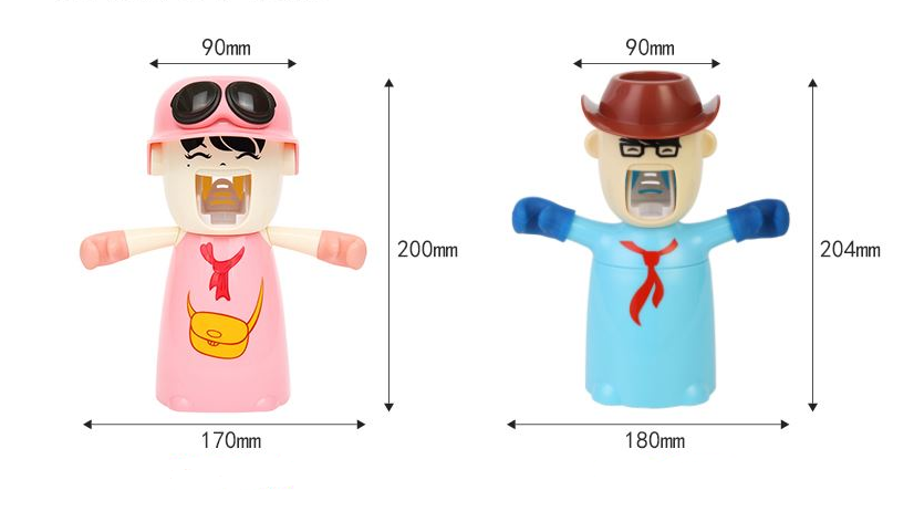 Bedroom dormitory tooth cup shelf Harley girl wash set suction cup toothbrush holder automatic toothpaste belt