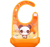 Babero De Caricaturas Con Tazón