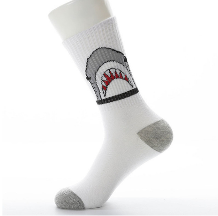 Fashion shark personality female socks