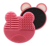 Makeup brush cleaning box