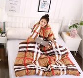 Winter Lazy Quilt with Sleeves