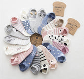 Cartoon cute cotton female socks
