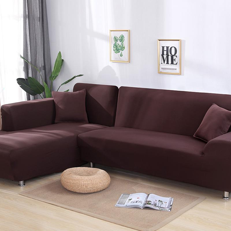 Tight Wrap Sofa Cover Elastic 2 Pieces Sofa Cover If L Style Piece Corner Sofa