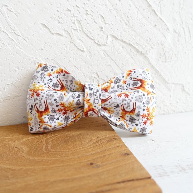 Christmas Series Dog Collar Bow Traction Set