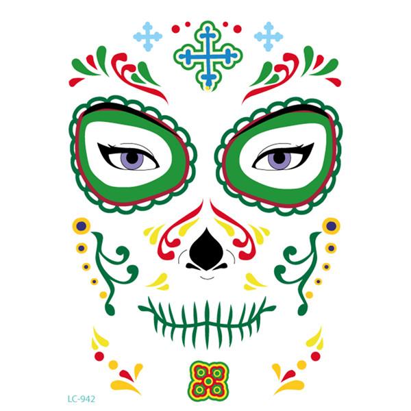 Halloween face sticker tattoo sticker