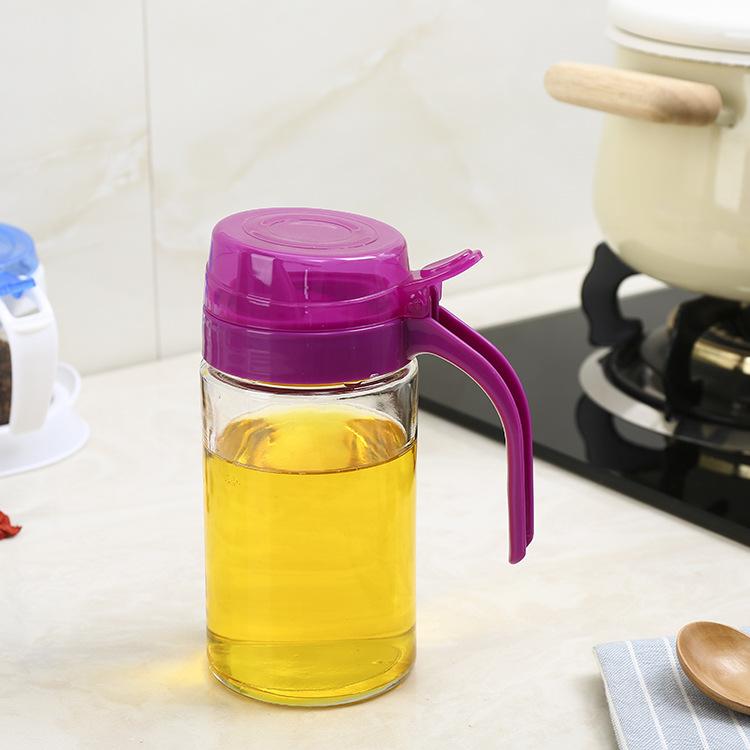 Practical kitchen glass pot creative Home Furnishing material 420ml vinegar sauce seasoning pot pot wholesale