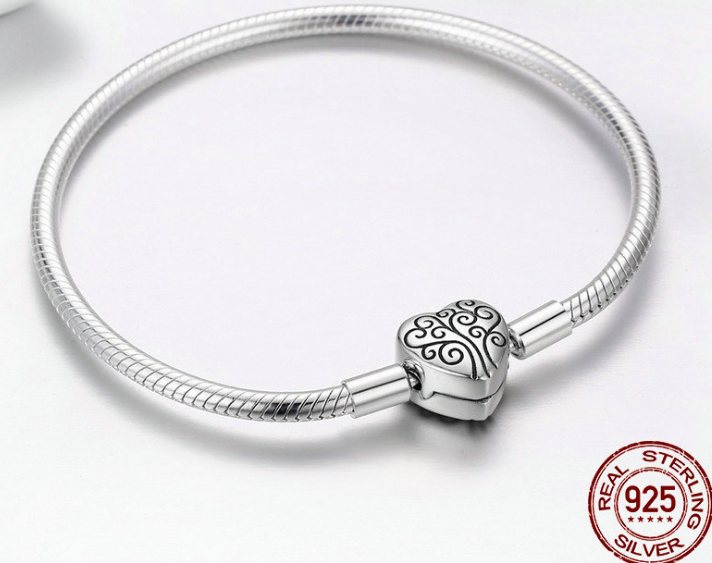 Pulsera de plata esterlina S925 para mujer