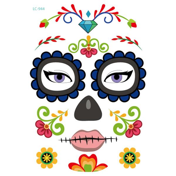 Halloween face sticker tattoo sticker