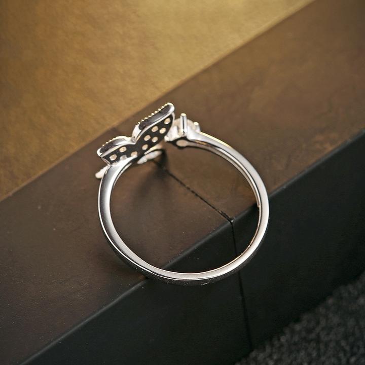 S925 silver jewelry butterfly opening ring