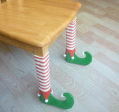 4 pieces as a set Christmas table foot cover