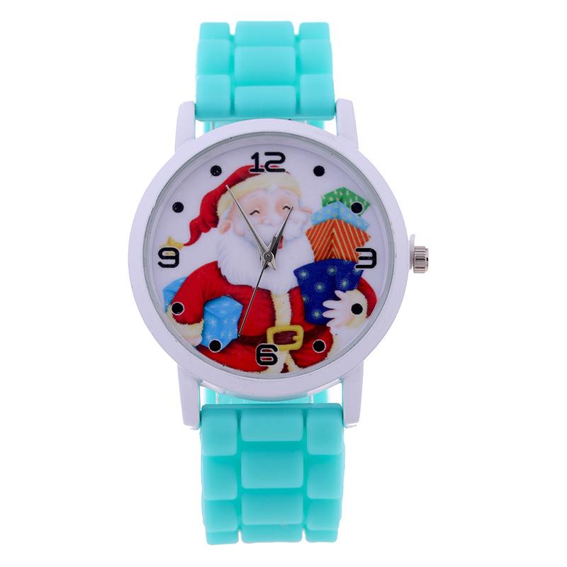 Christmas children's gift table Creative new cute Santa gift watch Silicone children's watch