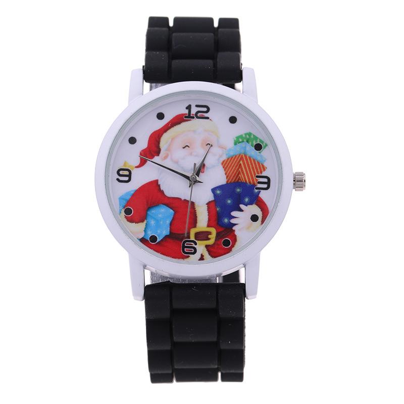Christmas children's gift table Creative new cute Santa gift watch Silicone children's watch