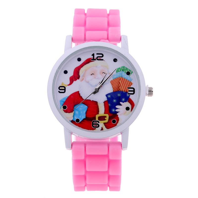 Christmas children's gift table Creative new cute Santa gift watch Silicone children's watch
