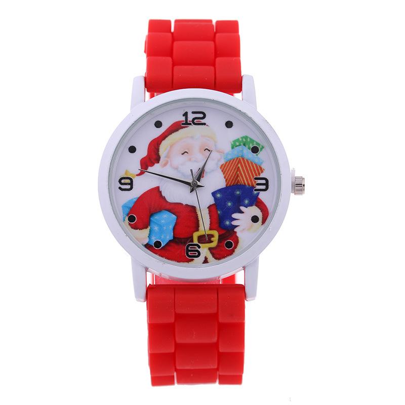 Christmas children's gift table Creative new cute Santa gift watch Silicone children's watch