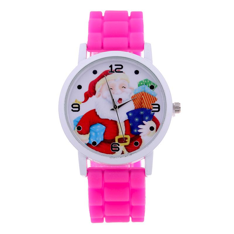 Christmas children's gift table Creative new cute Santa gift watch Silicone children's watch