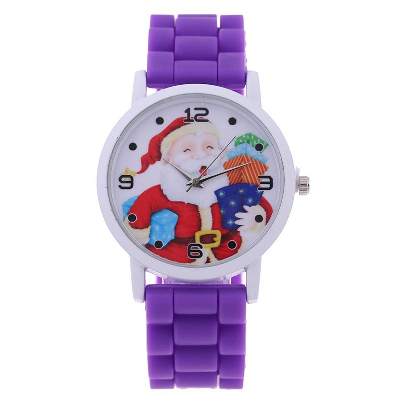 Christmas children's gift table Creative new cute Santa gift watch Silicone children's watch