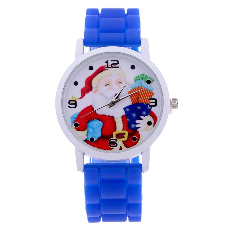Christmas children's gift table Creative new cute Santa gift watch Silicone children's watch