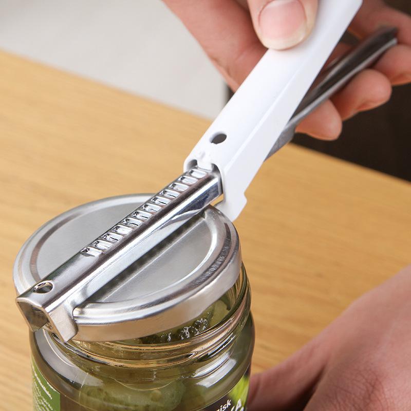 Can opener stainless steel screw cap tool adjustable buckle glass can capping capper