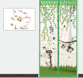 Self-absorbent magnetic mosquito curtain