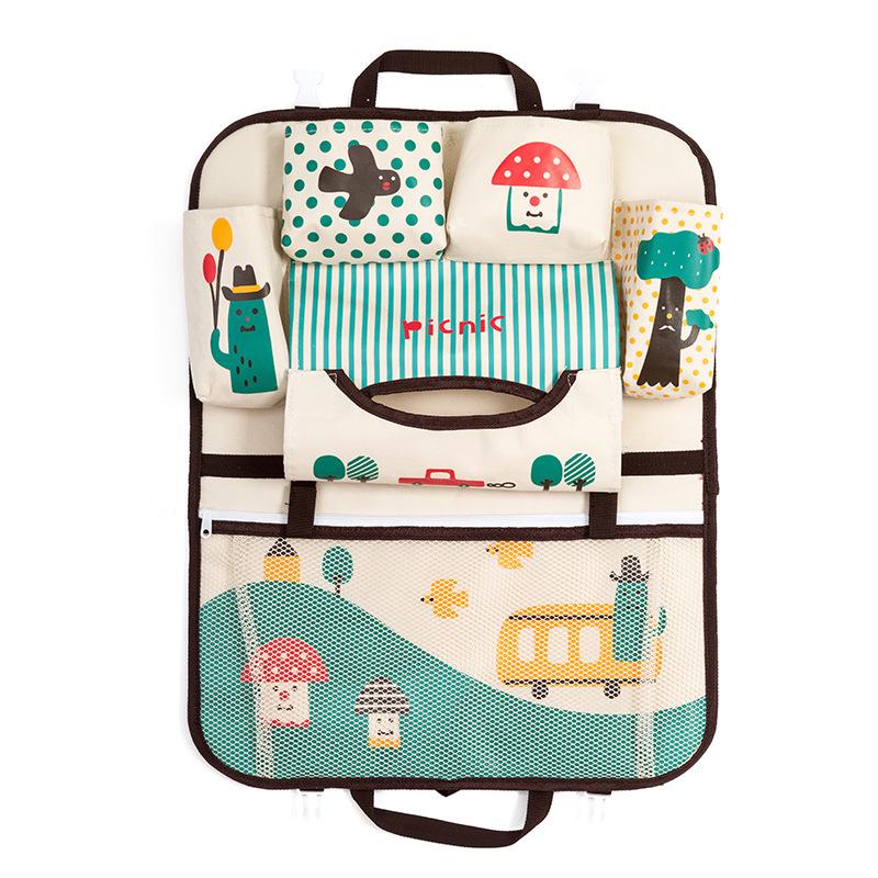 Cartoon car storage bag seat