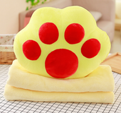 Cute Pillow Pillow Air Conditioning Blanket Three-in-One Office Napping Blanket Coral Velvet Car Cushion Lumbar