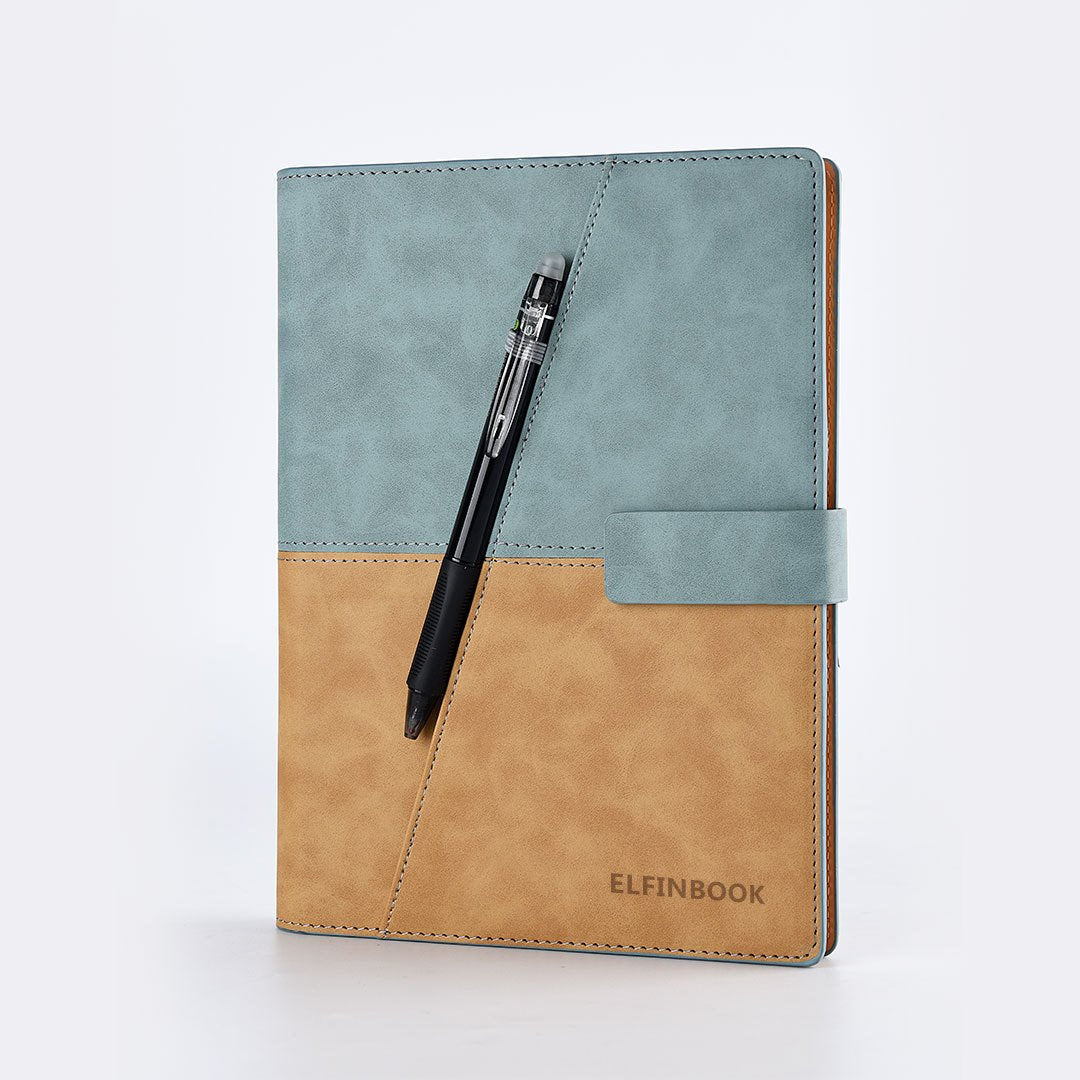 Elfinbook X leather surface App backup management smart paper notebook repeatable writing painting handwriting