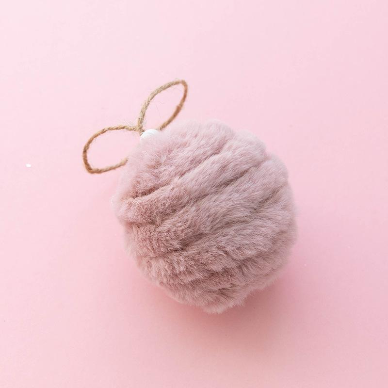 Christmas pink plush small pendant