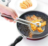 Multi-functional Oil Food Folder Kitchen Accessories Stainless Steel Fried Food  Oil Scoop