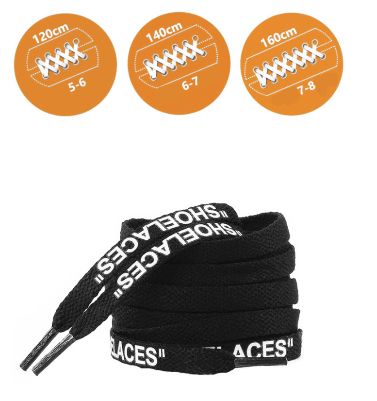 3 pairs of letter laces