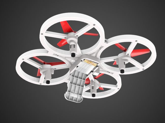 Ufo induction aircraft children's watch remote control suspension drone light gesture induction toy